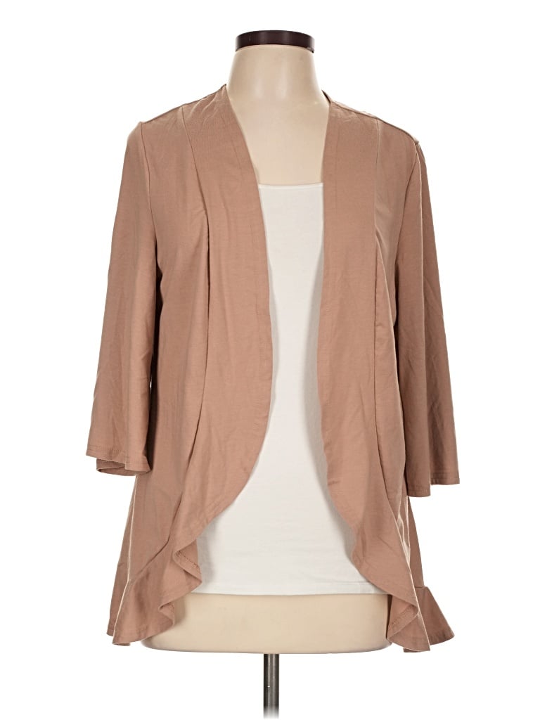 Pre-owned Bloomchic Cardigan Sweater In Tan