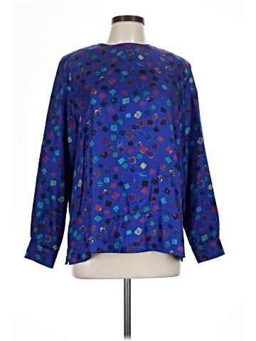 Doncaster Collection Long Sleeve Silk Top (view 1)