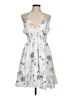 Unbranded 100% Polyester Floral White Casual Dress Size M - photo 1