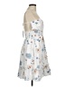 Unbranded 100% Polyester Floral White Casual Dress Size M - photo 4