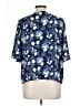 Apt. 9 100% Polyester Blue Short Sleeve Blouse Size L - photo 2