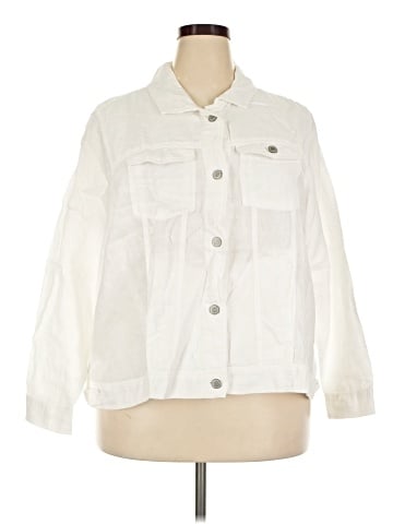 Jones & Co 3/4 Sleeve Button-Down Shirt (view 1)