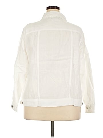 Jones & Co 3/4 Sleeve Button-Down Shirt (view 2)