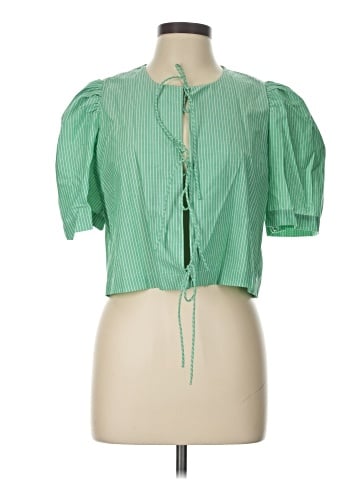 Olivaceous Short Sleeve Blouse (view 1)