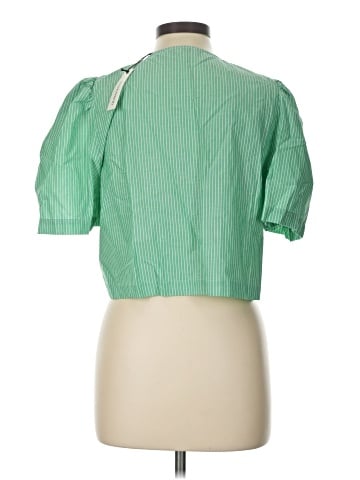 Olivaceous Short Sleeve Blouse (view 2)