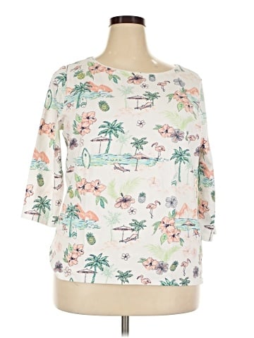 Talbots Outlet 3/4 Sleeve T-Shirt (view 1)