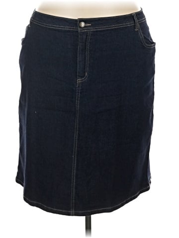 Jessica London Denim Skirt (view 1)