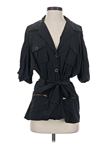 Elizabeth and James 3/4 Sleeve Button-Down Shirt (view 1)