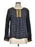 THML 100% Rayon Blue Long Sleeve Blouse Size L - photo 1