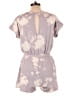 Final Touch Floral Gray Purple Romper Size M - photo 2