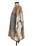 Calvin Klein Color Block Stripes Ivory Tan Poncho Size S - photo 5