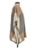 Calvin Klein Color Block Stripes Ivory Tan Poncho Size S - photo 4