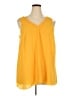 Torrid 100% Polyester Yellow Sleeveless Top Size 2X Plus (2) - photo 1