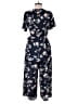 Sienna Sky 100% Polyester Floral Blue Jumpsuit Size M - photo 2
