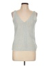 DKNY Silver Sleeveless Top Size L - photo 1