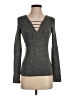 Carmen Carmen Marc Valvo Gray Pullover Sweater Size S - photo 1