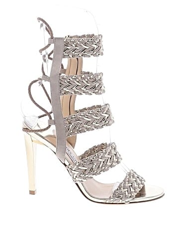 Jimmy Choo Leather Braided Strap Sandals (view 1)