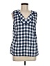 Talbots 100% Linen Blue Sleeveless Blouse Size M - photo 1