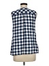 Talbots 100% Linen Blue Sleeveless Blouse Size M - photo 2