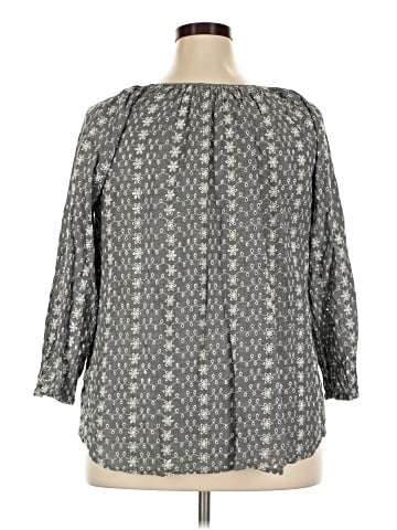 Chaps 3/4 Sleeve Blouse (view 2)