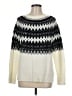 Talbots Argyle Ivory Pullover Sweater Size M - photo 1