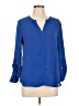 Meraki 100% Polyester Blue 3/4 Sleeve Blouse Size L - photo 1