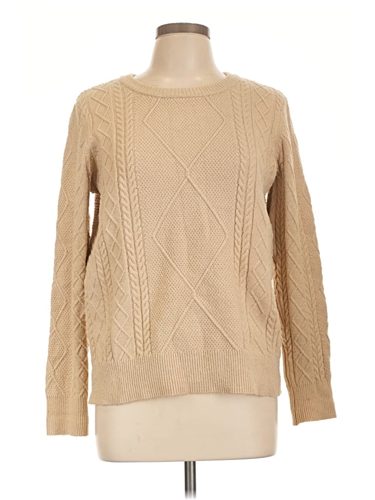 Pre-owned Evolution By Cyrus Pullover Sweater In Tan