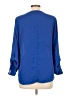 Meraki 100% Polyester Blue 3/4 Sleeve Blouse Size L - photo 2