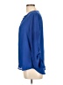 Meraki 100% Polyester Blue 3/4 Sleeve Blouse Size L - photo 5
