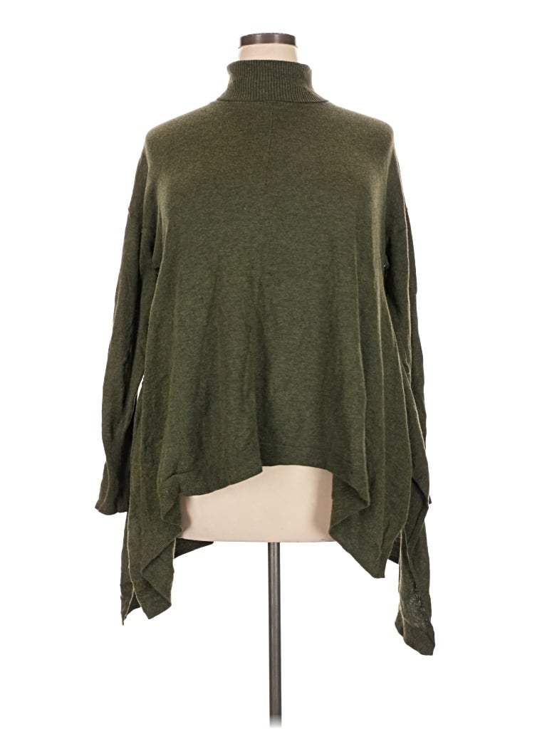 Pre-owned Mossimo Poncho In Green