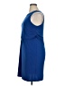 PREMISE Solid Blue Casual Dress Size XL - photo 5