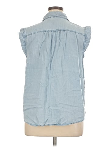 Ann Taylor LOFT Sleeveless Button-Down Shirt (view 2)