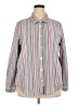 Blair 100% Cotton Stripes Silver Long Sleeve Button-Down Shirt Size XXL - photo 1