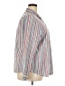Blair 100% Cotton Stripes Silver Long Sleeve Button-Down Shirt Size XXL - photo 4