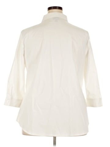 Worthington 3/4 Sleeve Button-Down Shirt (view 2)