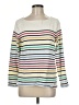 Talbots 100% Cotton Stripes White Pullover Sweater Size M - photo 1