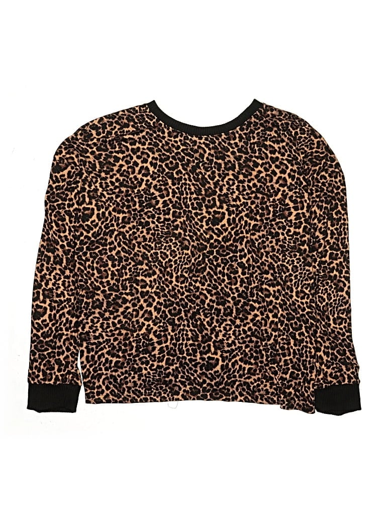 Pre-owned Joyspun Kids' Long Sleeve T-shirt In Brown