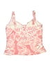 Caribbean Joe Print Pink Swimsuit Top Size 1X - photo 2