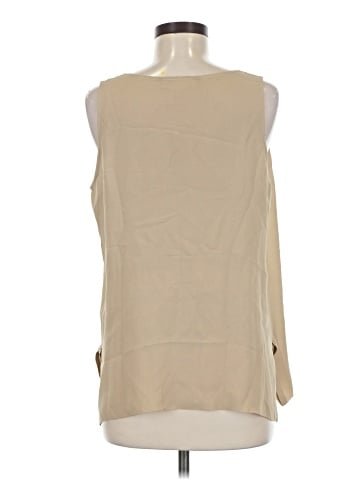 Escada by Margaretha Ley Sleeveless Silk Top (view 2)