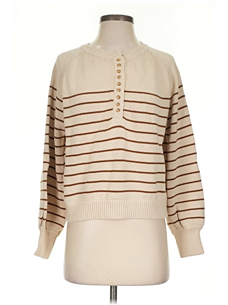 Pre-owned Unbranded Pullover Sweater In Tan