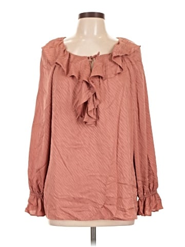 Anne Klein Long Sleeve Blouse (view 1)