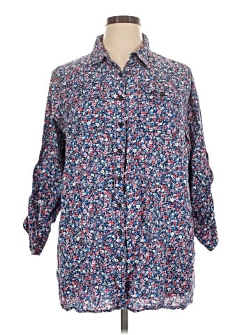 Draper James 3/4 Sleeve Button-Down Shirt (view 1)