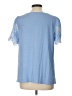 Talbots Blue Short Sleeve Top Size L - photo 2