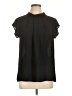 Fun2Fun 100% Polyester Black Short Sleeve Blouse Size L - photo 1