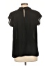 Fun2Fun 100% Polyester Black Short Sleeve Blouse Size L - photo 2