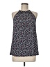 MICHAEL Michael Kors Blue Sleeveless Blouse Size M - photo 1