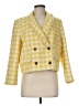 Ann Taylor 100% Polyester Tweed Yellow Blazer Size 8 - photo 1