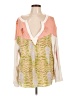 Free People Orange 3/4 Sleeve Blouse Size L - photo 1