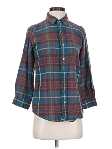 Urban Renewal 3/4 Sleeve Button-Down Shirt (view 1)