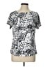 Talbots Silver Short Sleeve Top Size L - photo 1